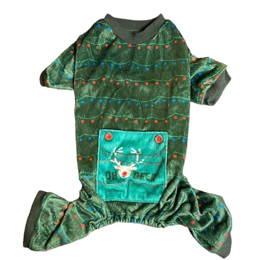 'OH DEER' Christmas Holiday Dog Pajamas